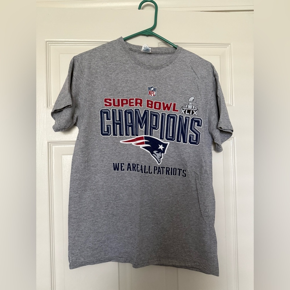 Men’s New England Patriots Super Bowl Champions Gray T-Shirt